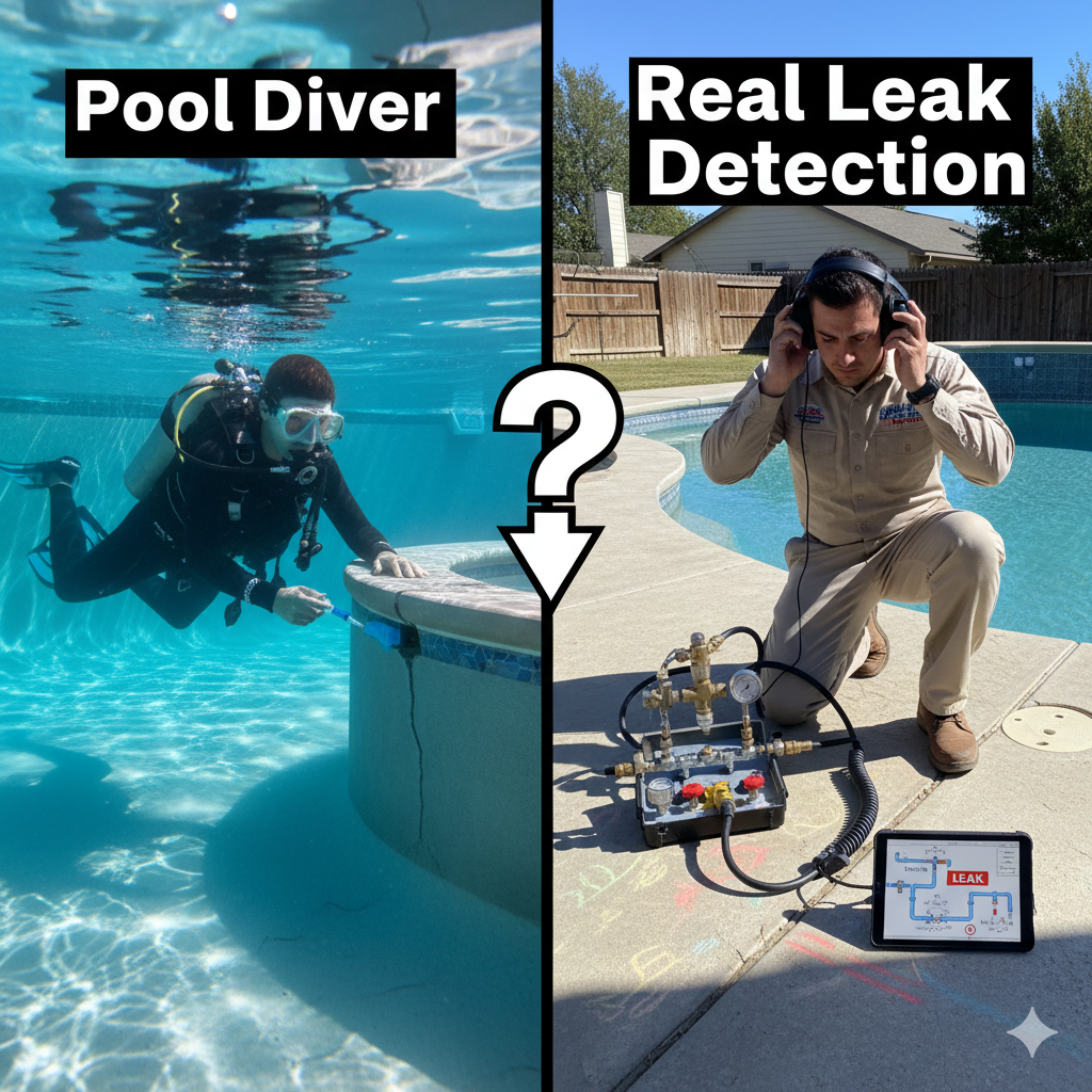 Pool Leak Diver in nj - pool company refereed one